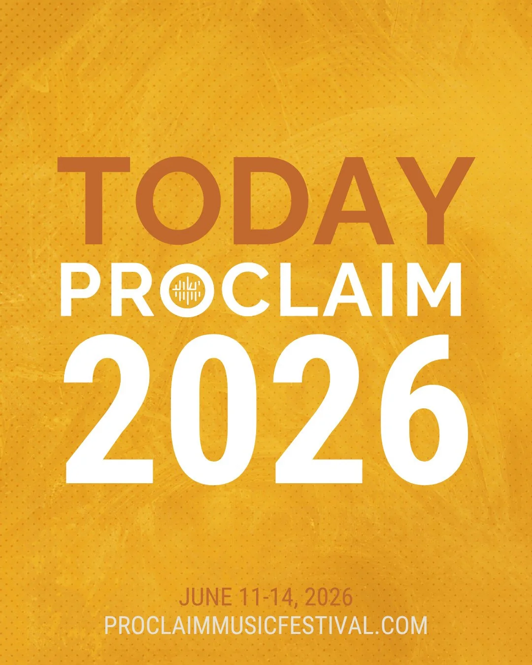 Proclaim 2026 starts today!! #thekingdomfamilywillsing