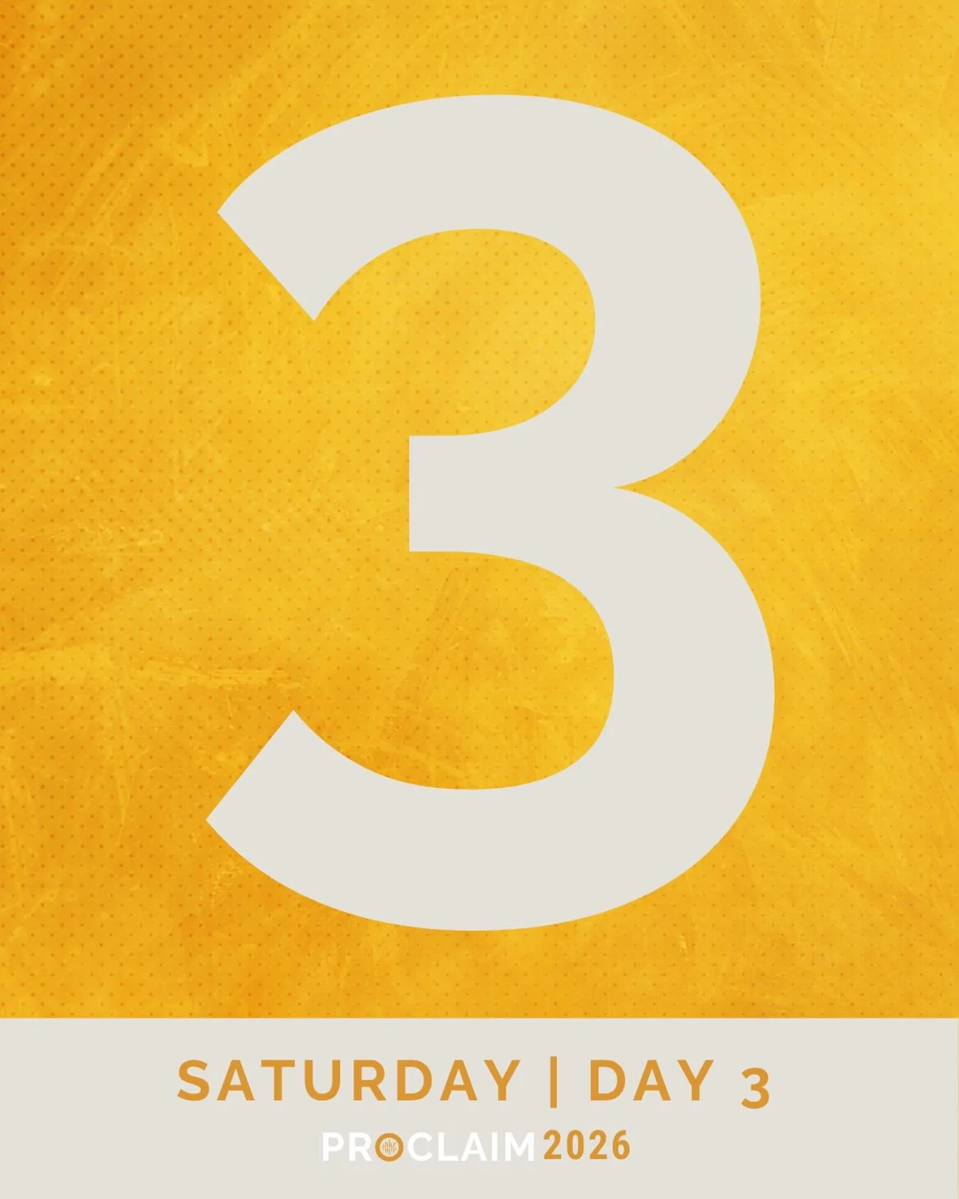 PROCLAIM 2026 DAY 3!

7:00 - Men&rsquo;s Prayer (stage)
10:30 - Family Games
2:00 - Grace Weitzel | Gerrit Bergen | Jayme Orr | Cole Hostetler 
Followed by Steve Rees &amp; Collaborative Art
8:00 - Joshua Aaron
Followed by candle lighting &amp; bonfi