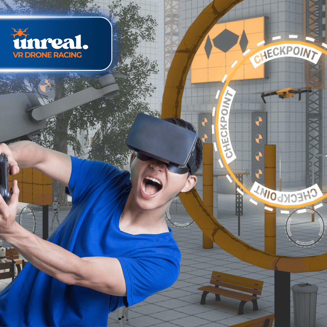 Virtual Drone Racing for Events