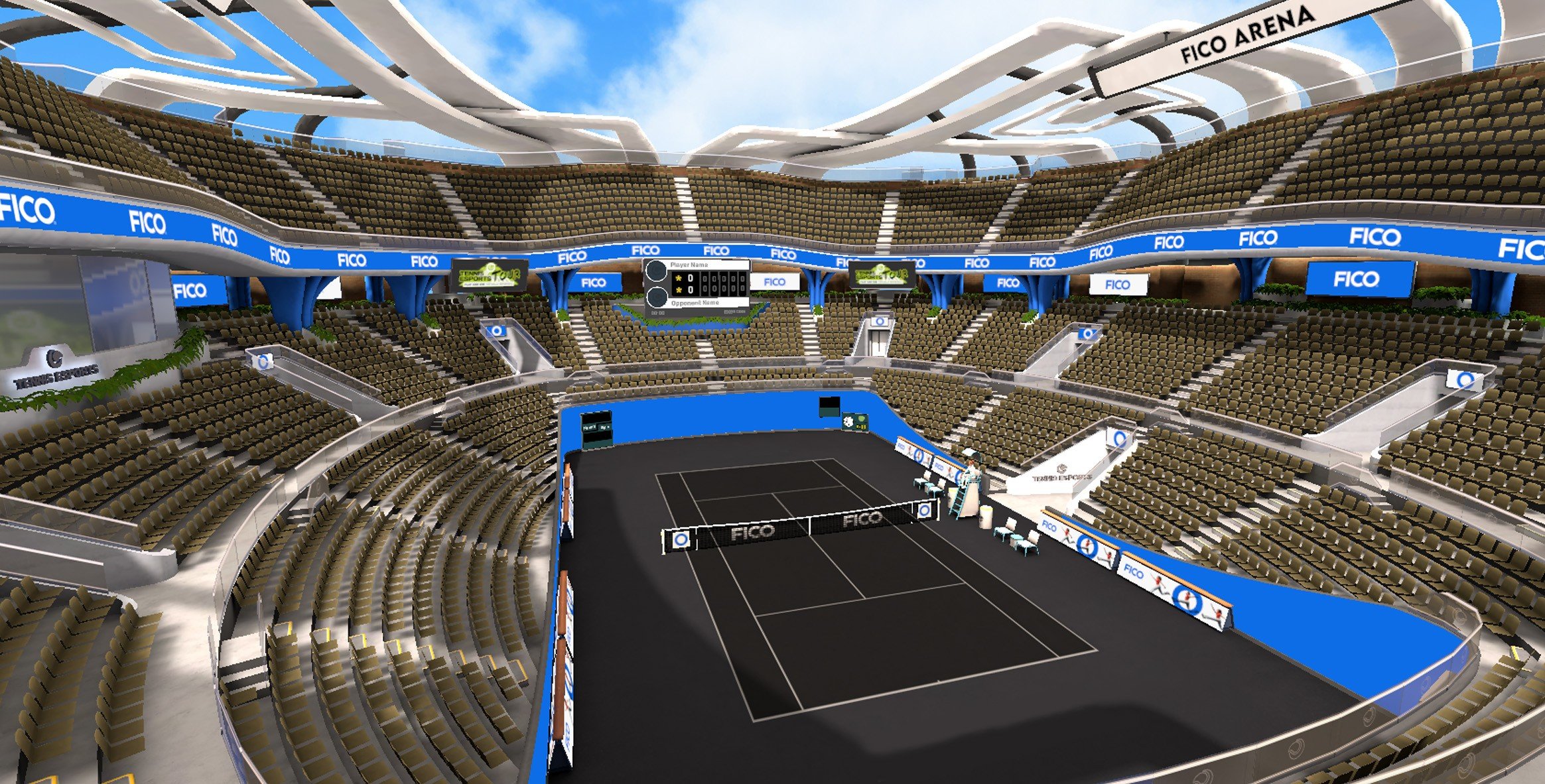 Custom Branded Tennis Arena
