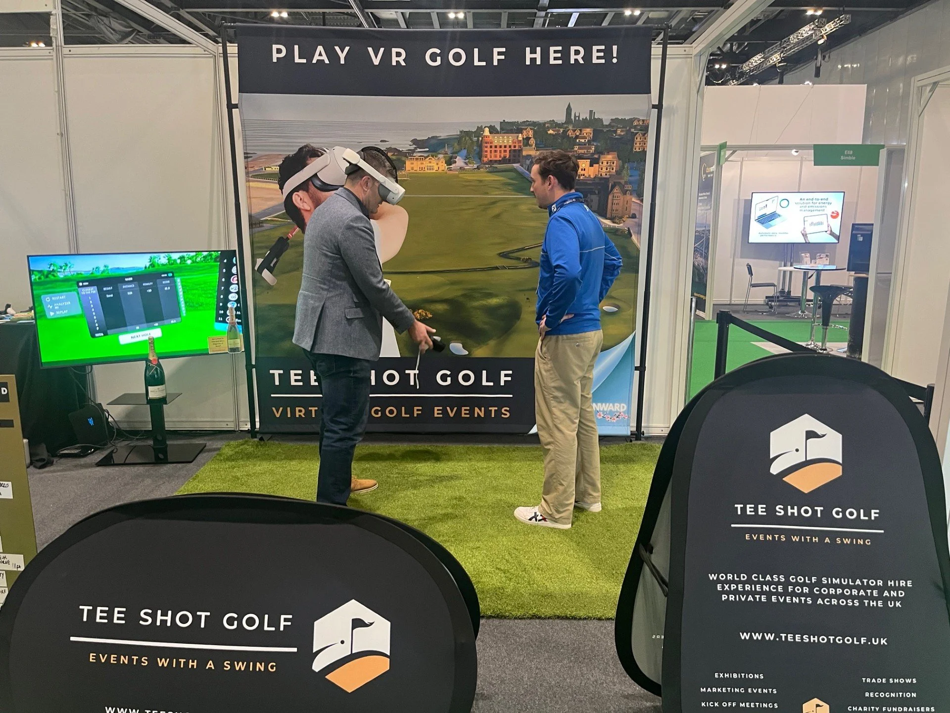 VR golf at London conference