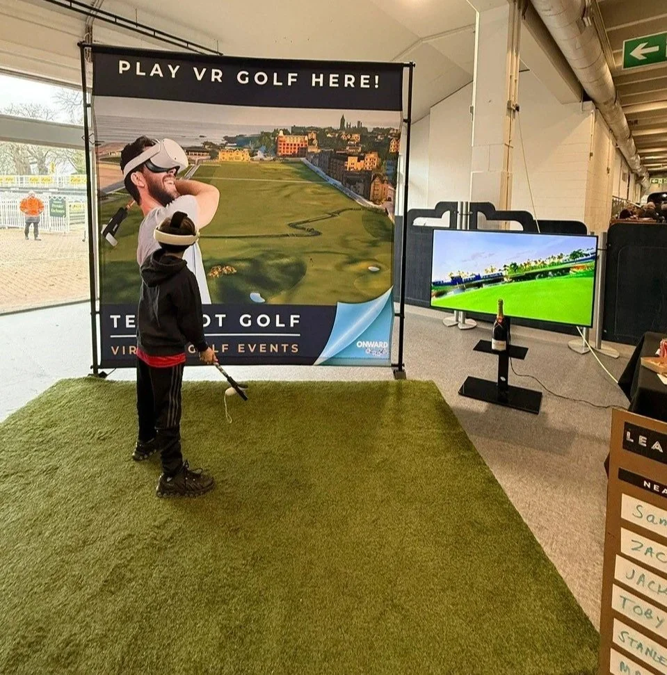 VR Golf at Racecourse