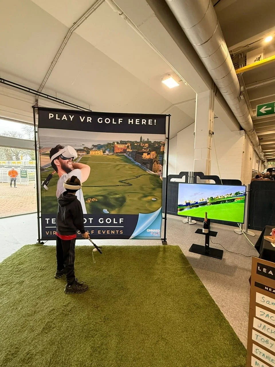 VR Golf at Racecourse