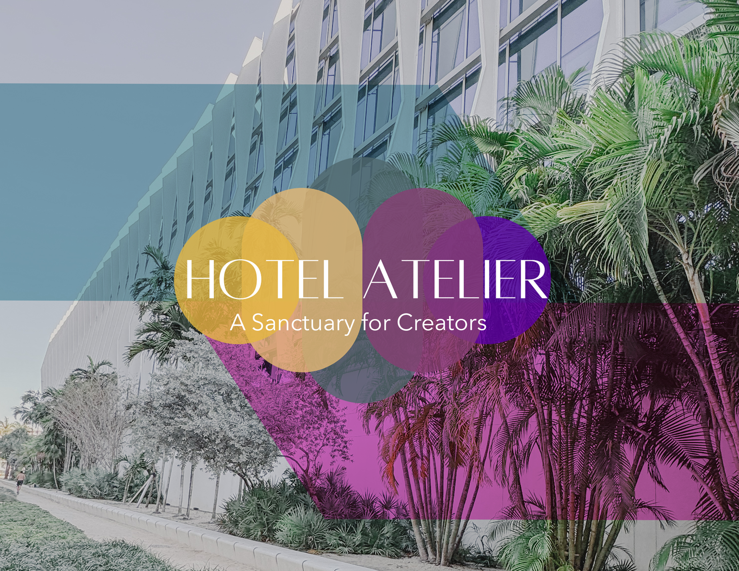 For this project, I had a cool hotel project called "Hotel Atelier" a hotel designed and designated for artists who are traveling and stying temporary to put on the exhibition. Can also be used to create vendor to feature art workshops, Dali themed c