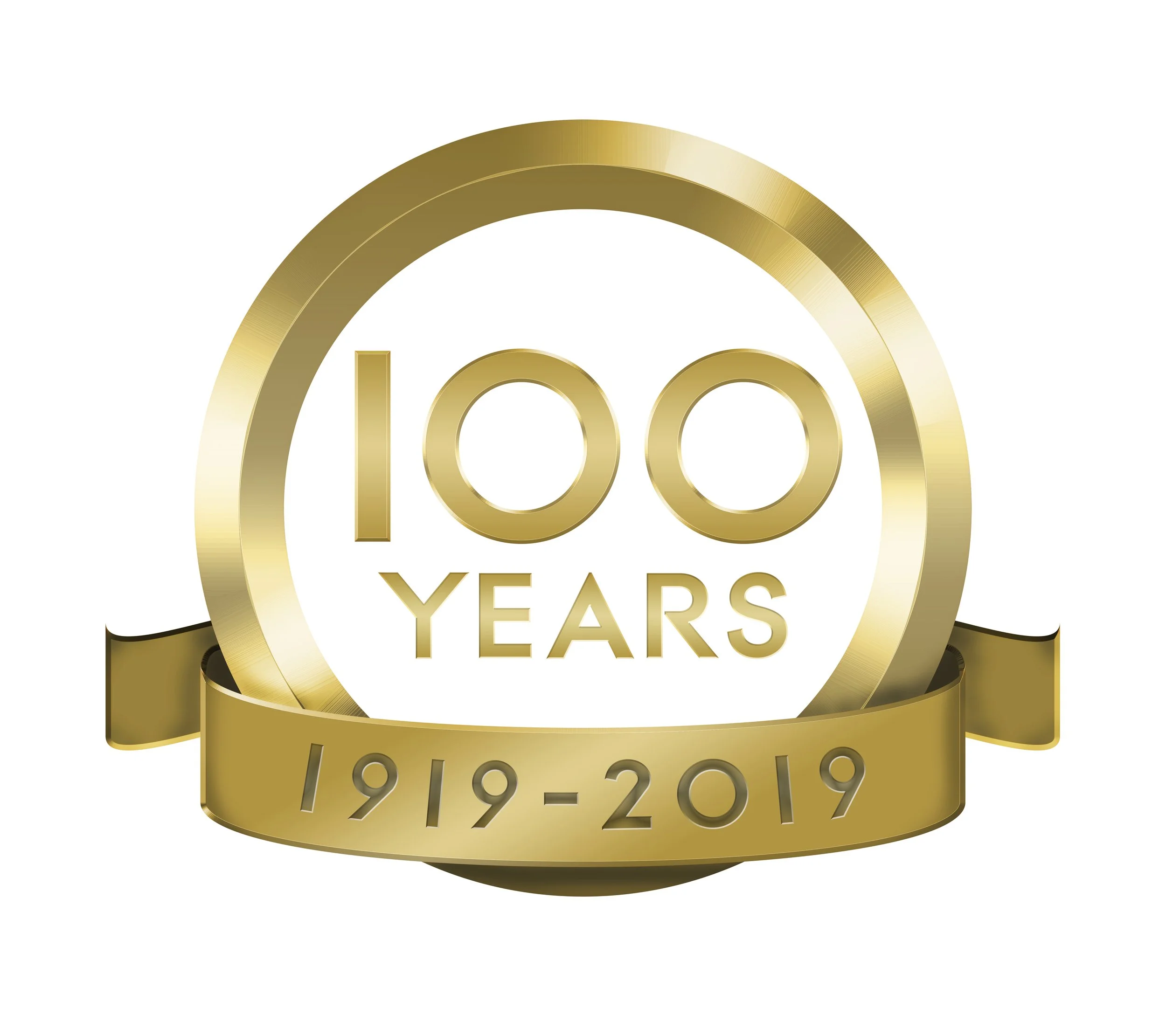 Designed 100 Year Company Logo