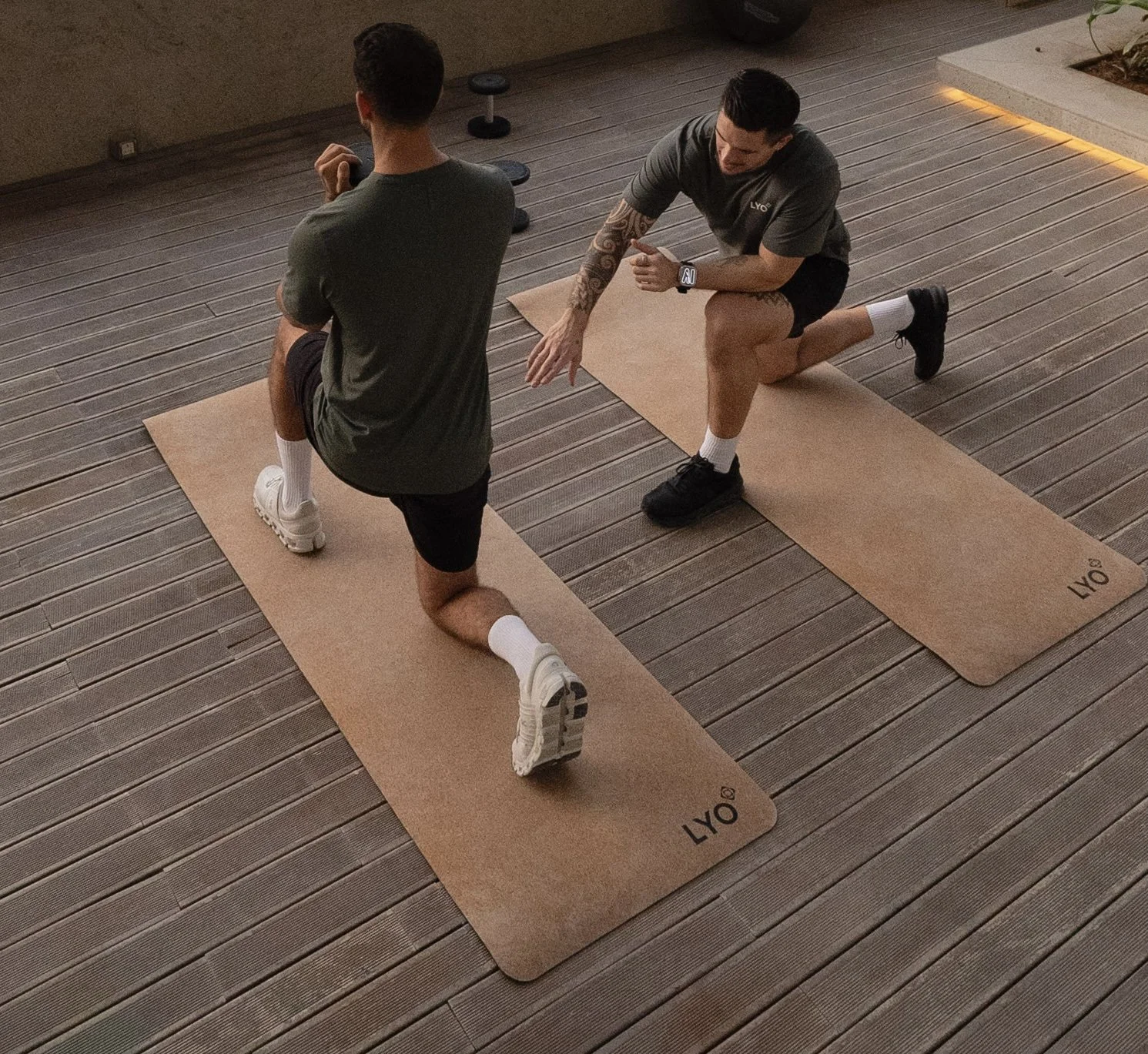 Girl running on a track