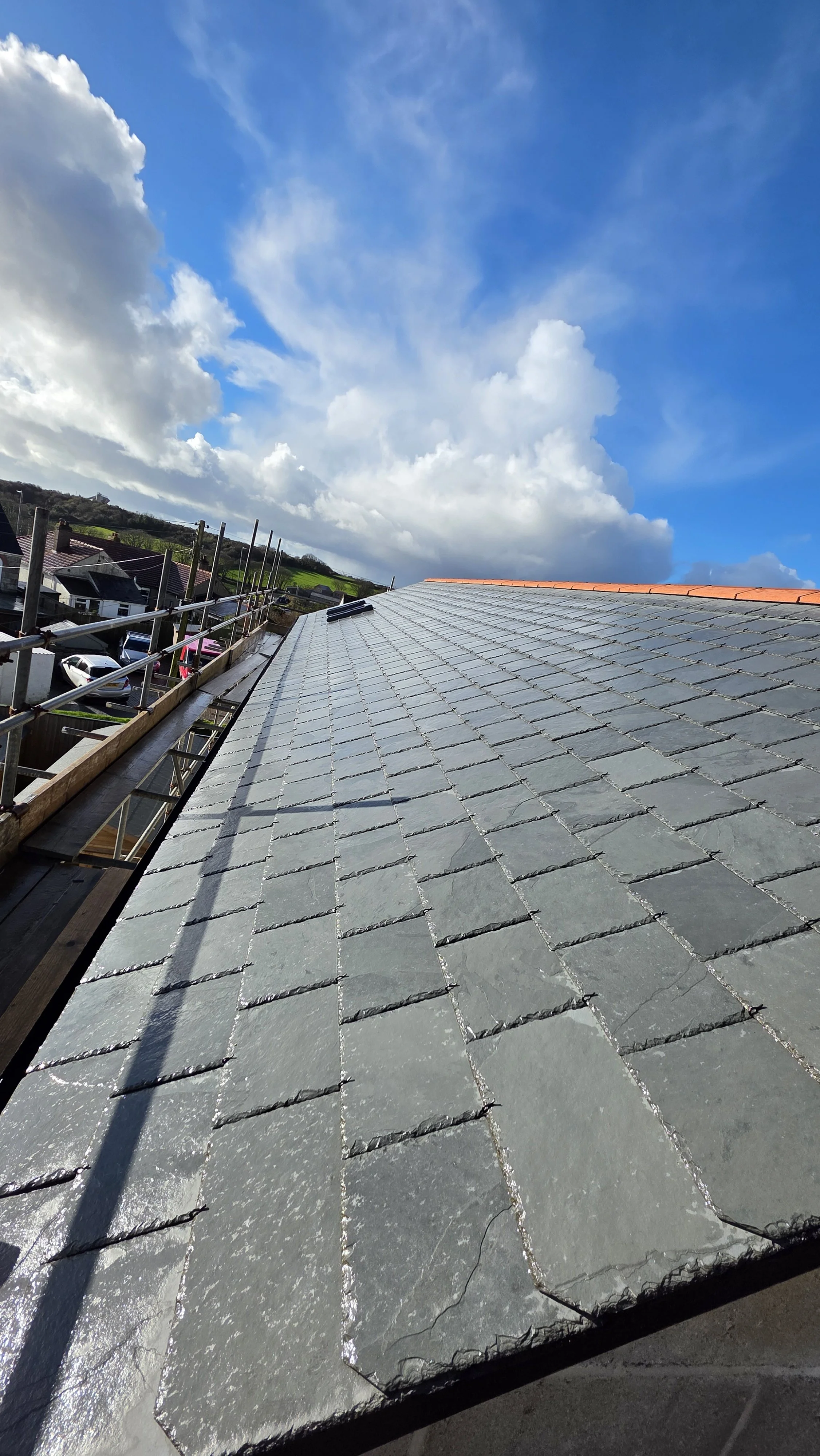 Natural slate roof installation Cornwall by Tamar Construction