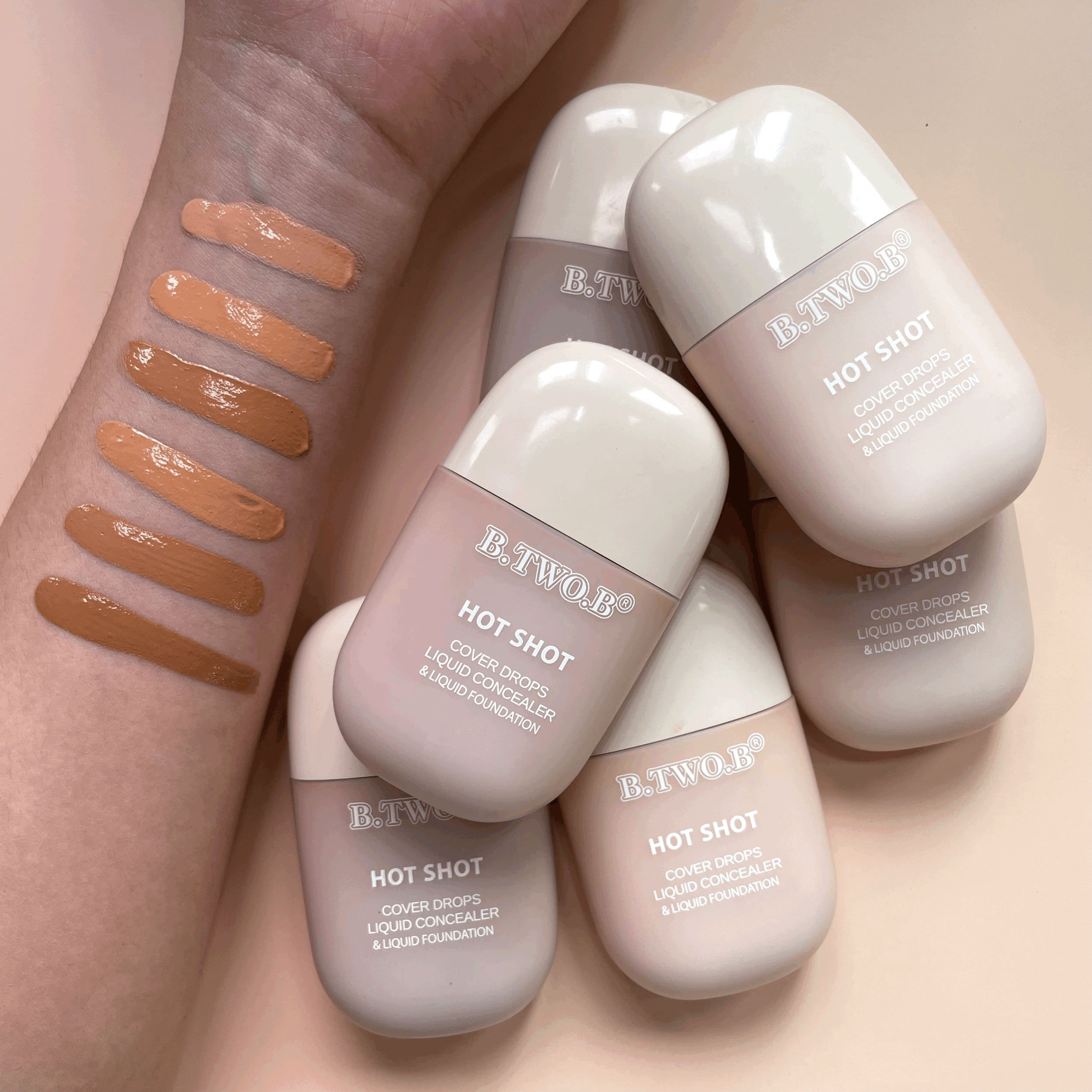 Corretivo e base líquidos - Hot Shot - BTB-201