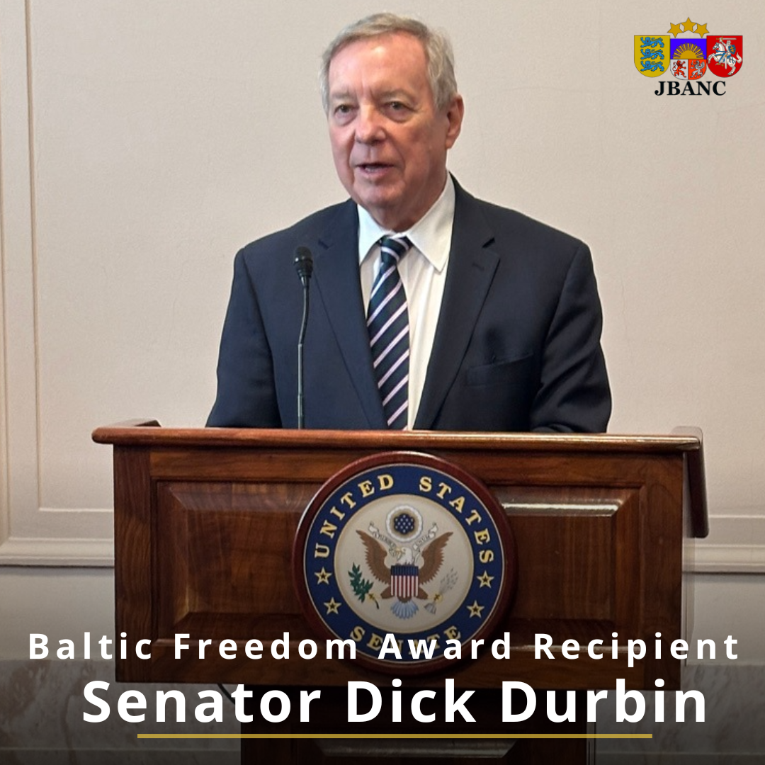 Senator Dick Durbin Receives Baltic Freedom Award from the Joint Baltic American National Committee