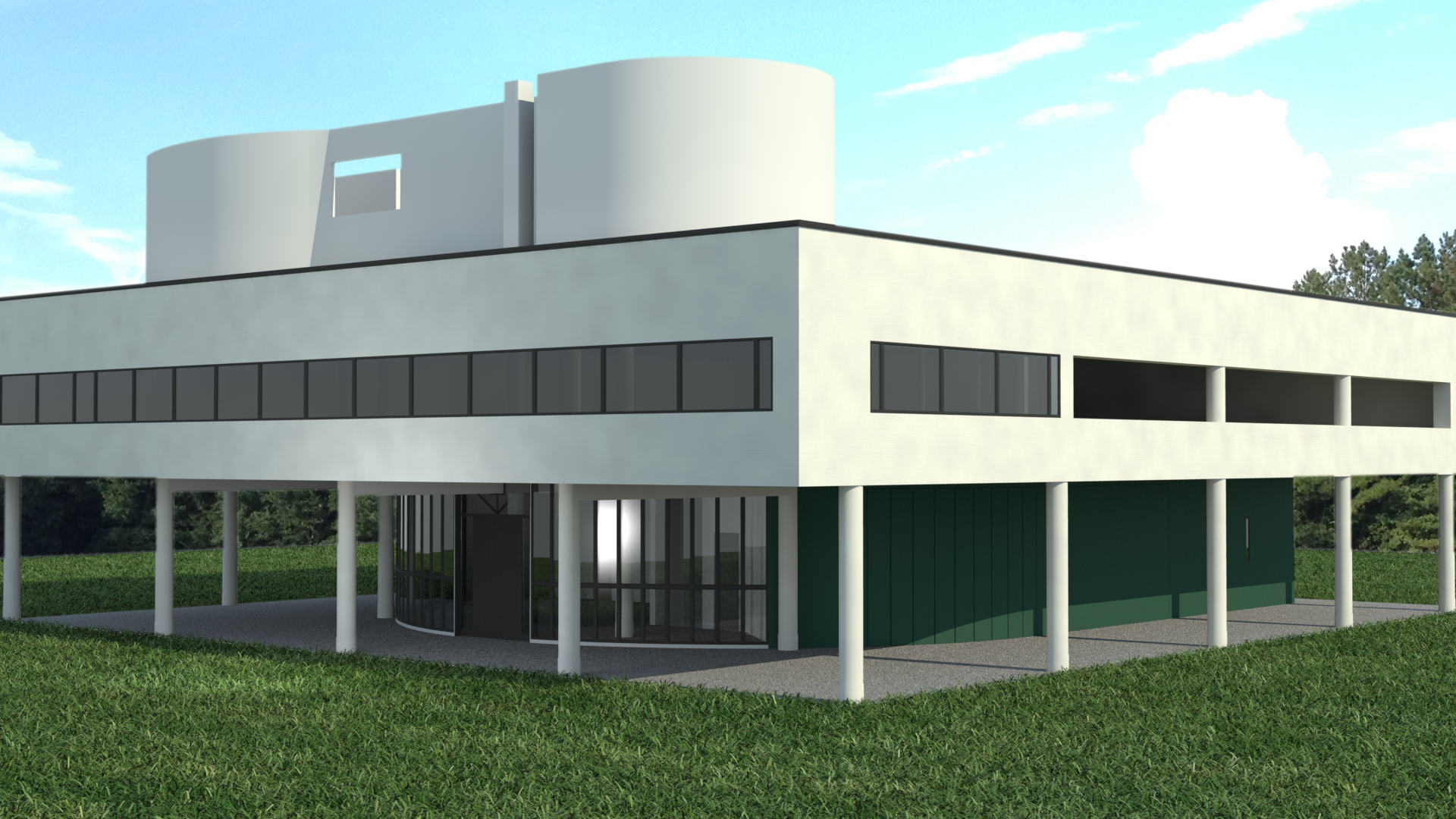 3D Modeling Project: Villa Savoye