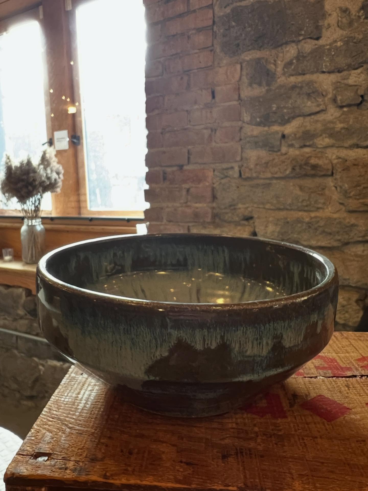 Come wish me a happy birthday and buy a loved one a gift at the @cannonballfactory today! Love this new bowl! #ceramics #pottery #catskillmountains #hudsonvalley