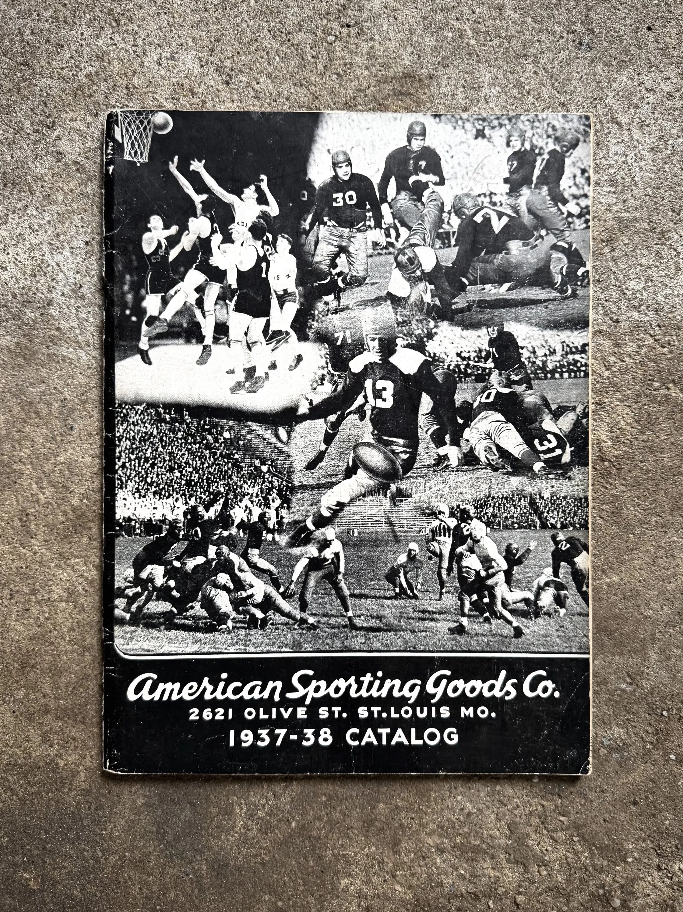 VINTAGE 1937 - 1938 AMERICAN SPORTING GOODS CO. ATHLETIC CATALOG