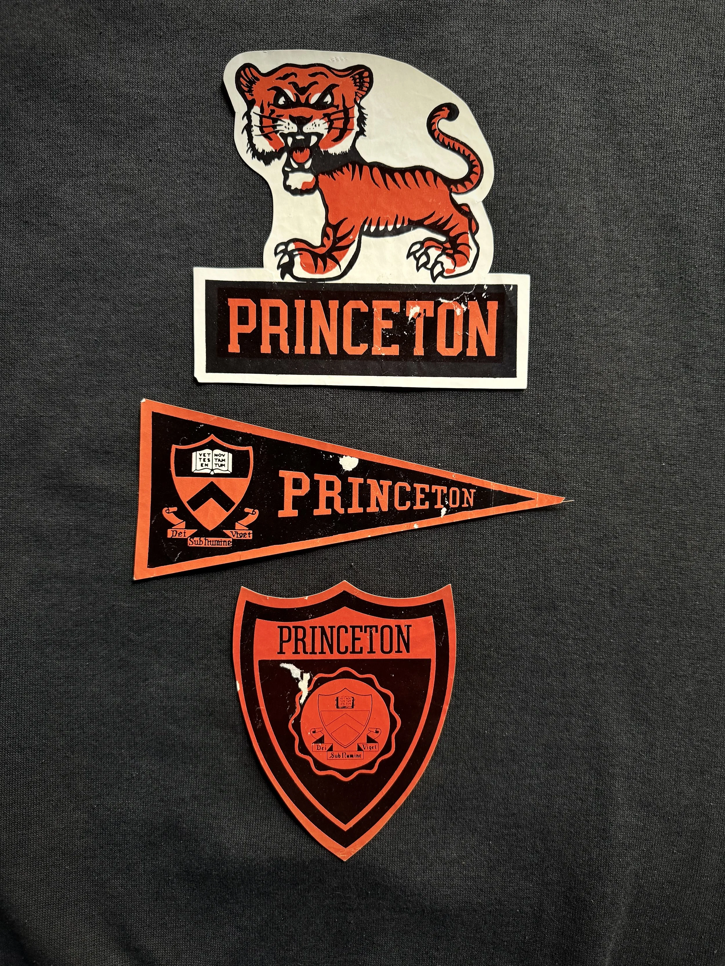 VINTAGE 1950's  PRINCETON DECAL TRIO