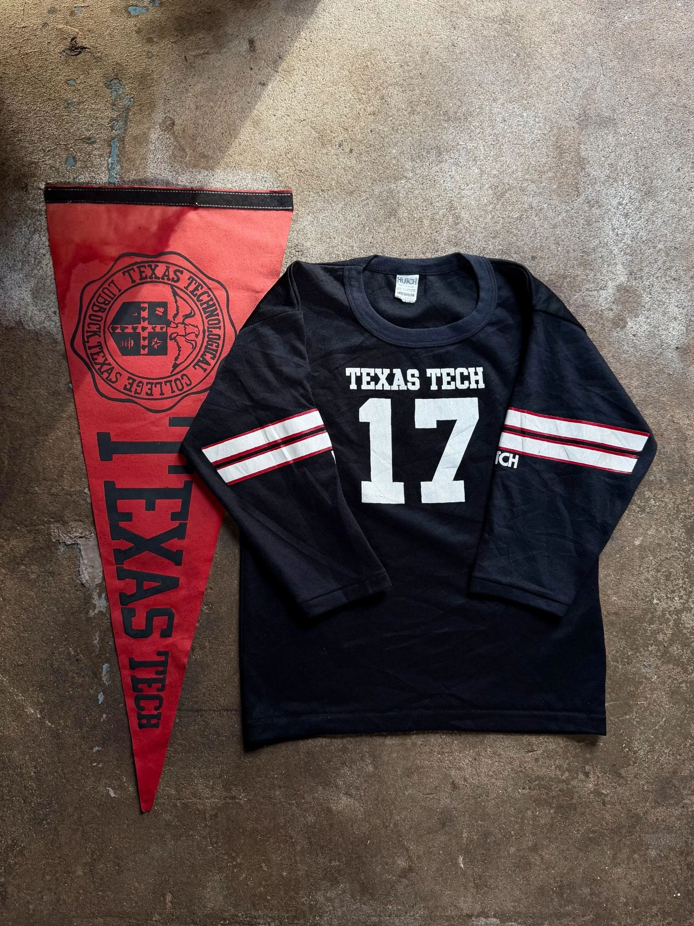 VINTAGE 1980's TEXAS TECH FOOTBALL JERSEY • YOUTH M