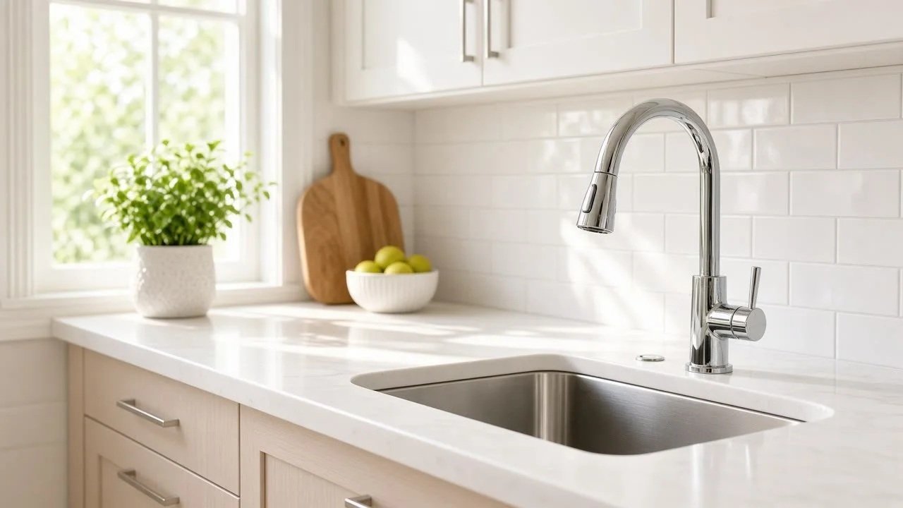 Freshly cleaned kitchen after house cleaning in Southwest Chicagoland