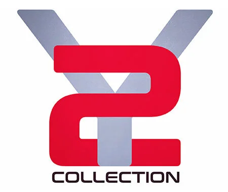 Logo with a large letter "Y" in gray and a red "2" overlapping, with the word "COLLECTION" below in black text.