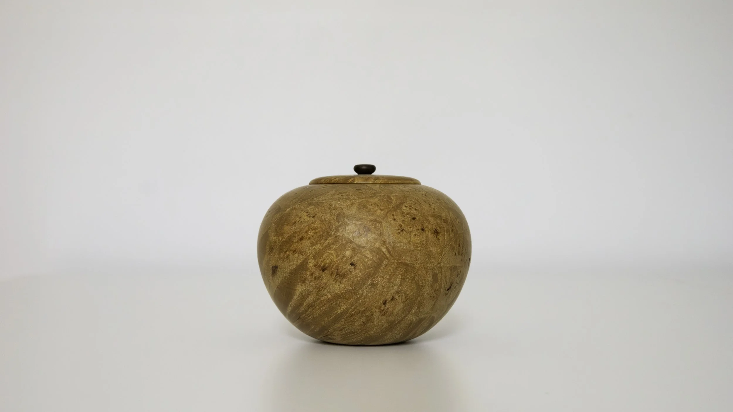 burl wood vessel