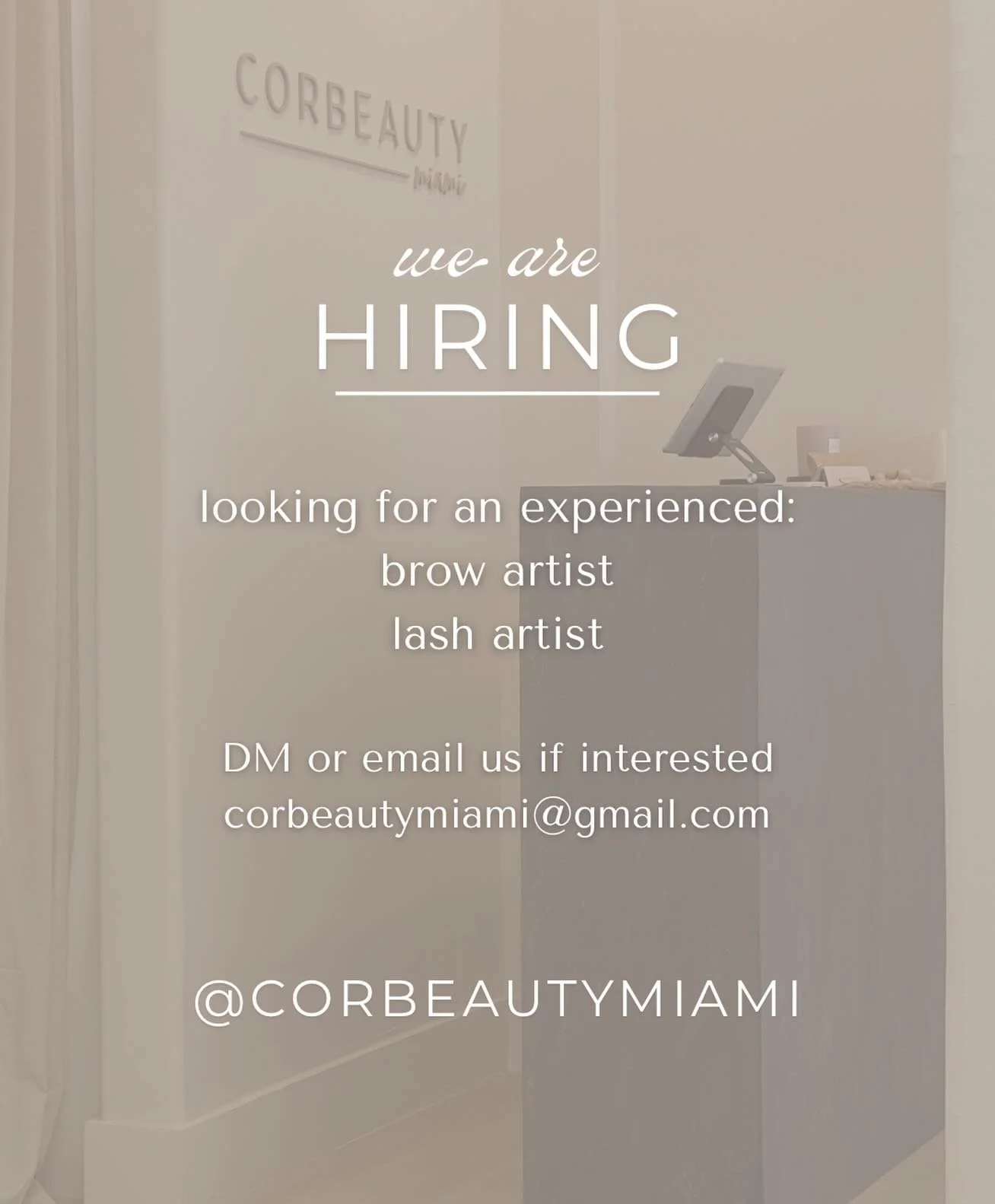 Looking to join the Corbeauty team?

~ DM or email if interested