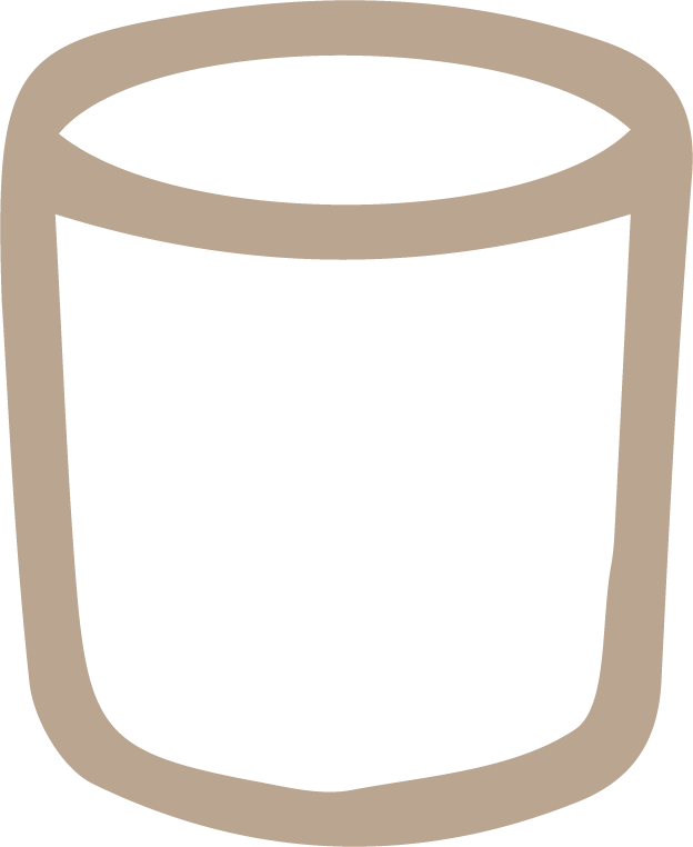 Icon of a glass of water or beverage in a minimalist style.