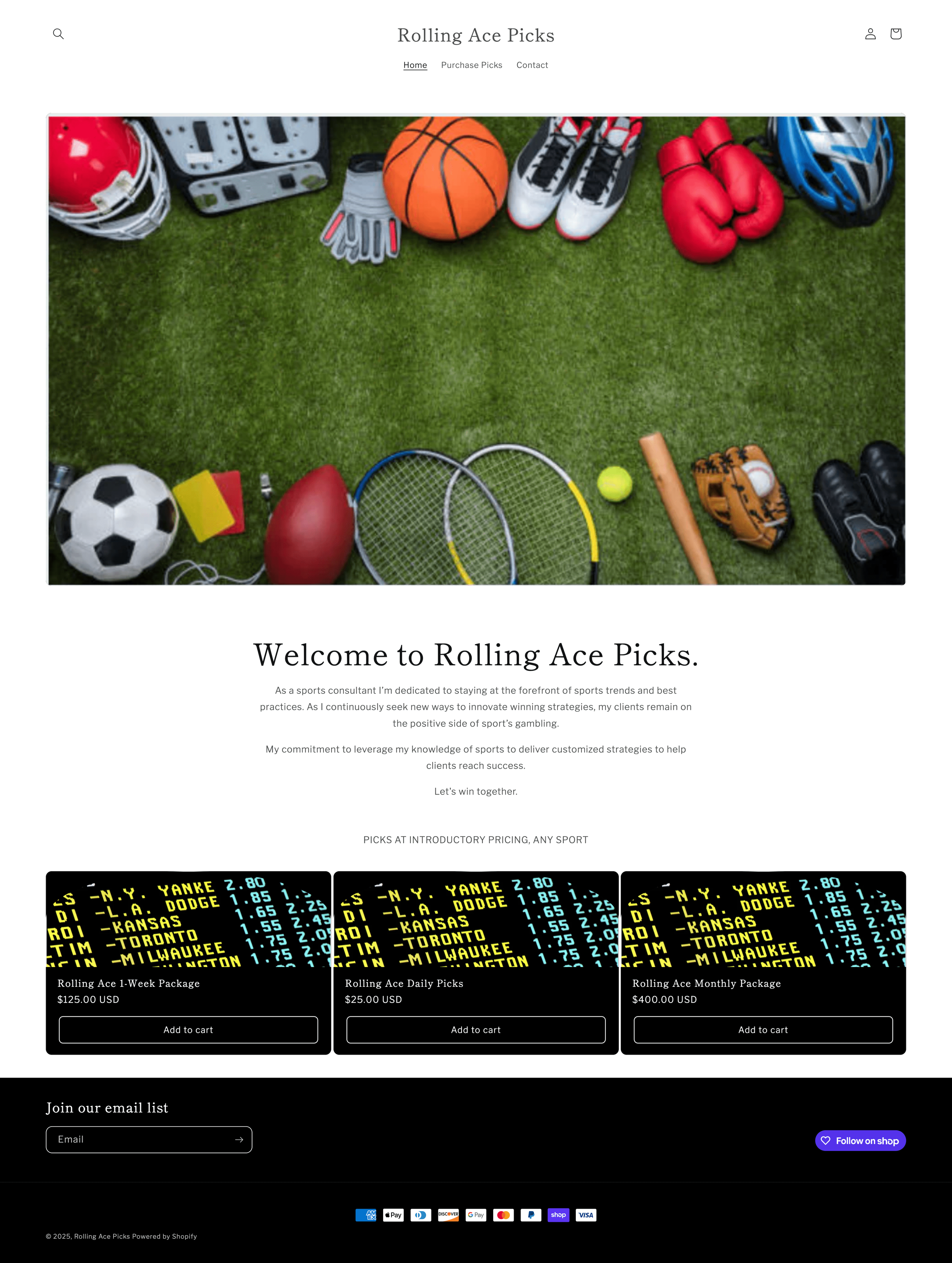 Rolling Ace Picks Sports Services 