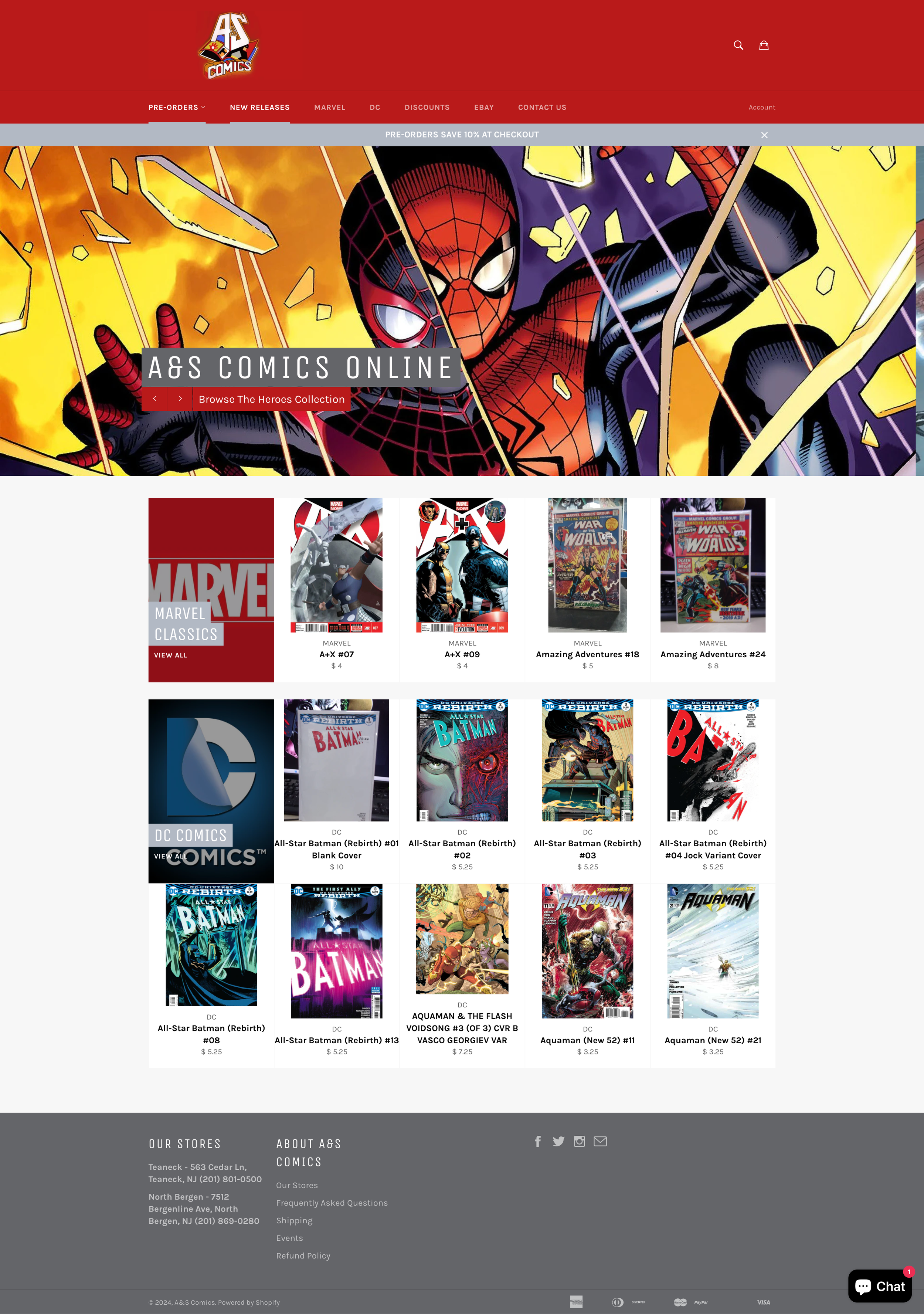 A&S Comics Store - Shopify
