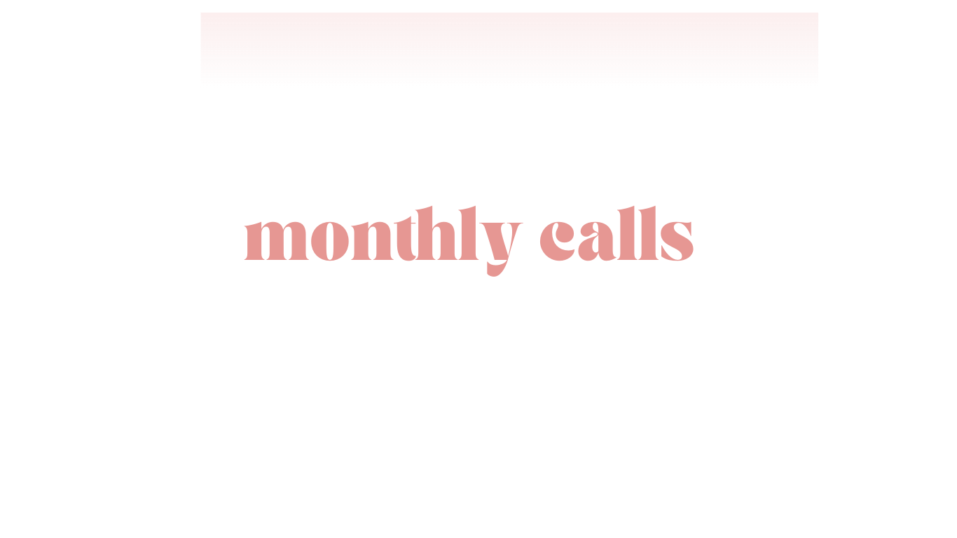 Text on a notepad that reads 'monthly calls' with a red background at the top and bottom.