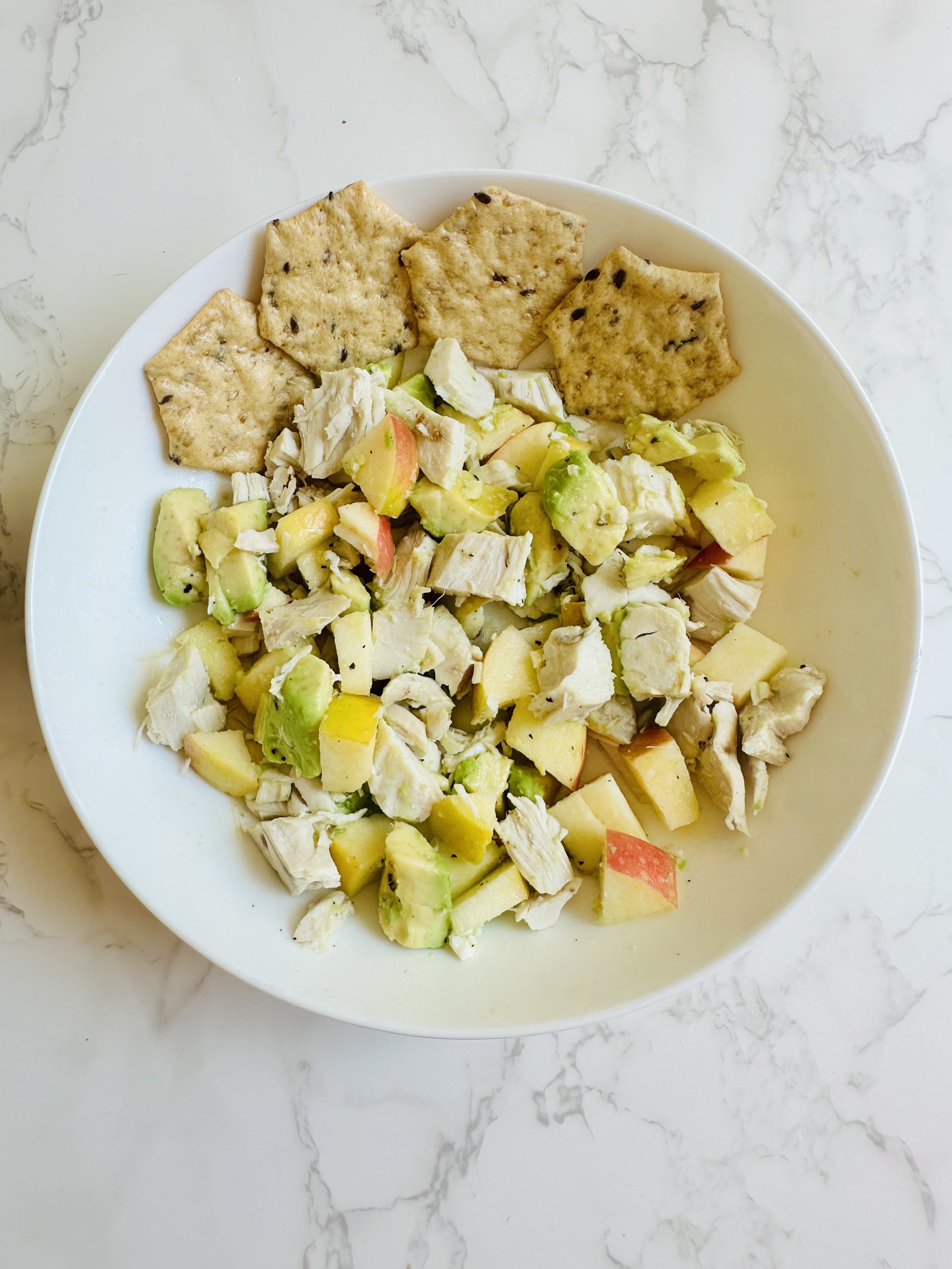 chicken avocado apple salad