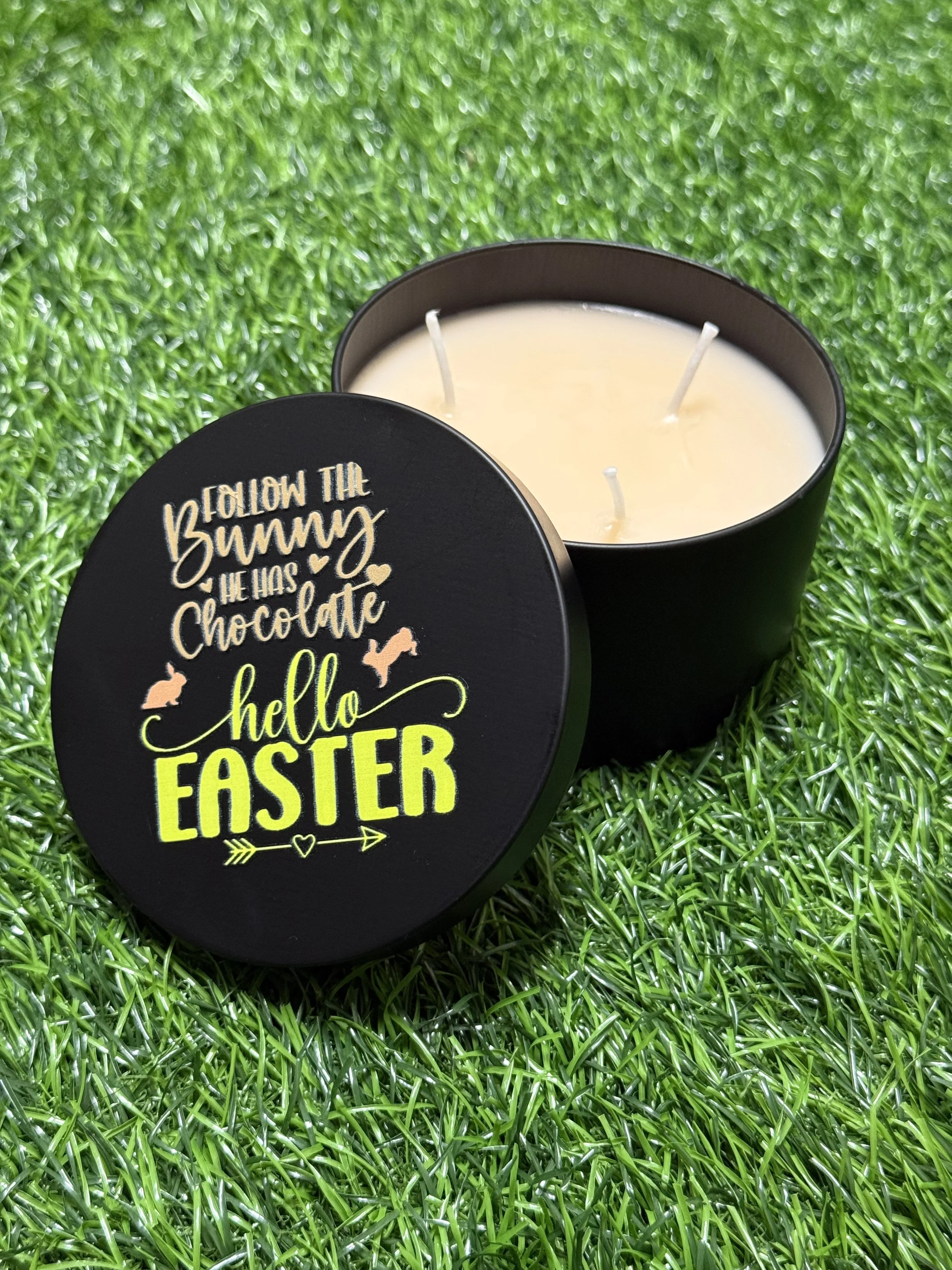 Hawaiian Hibiscus Hello Easter Luxury Soy 3 Wick Candle Tin 14oz