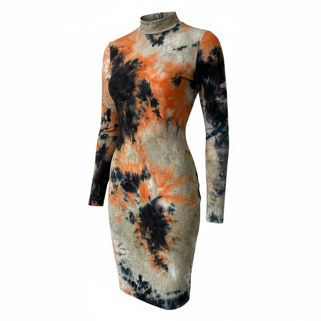 Fashion Nova Tie-Dye Midi Dress – Size Medium