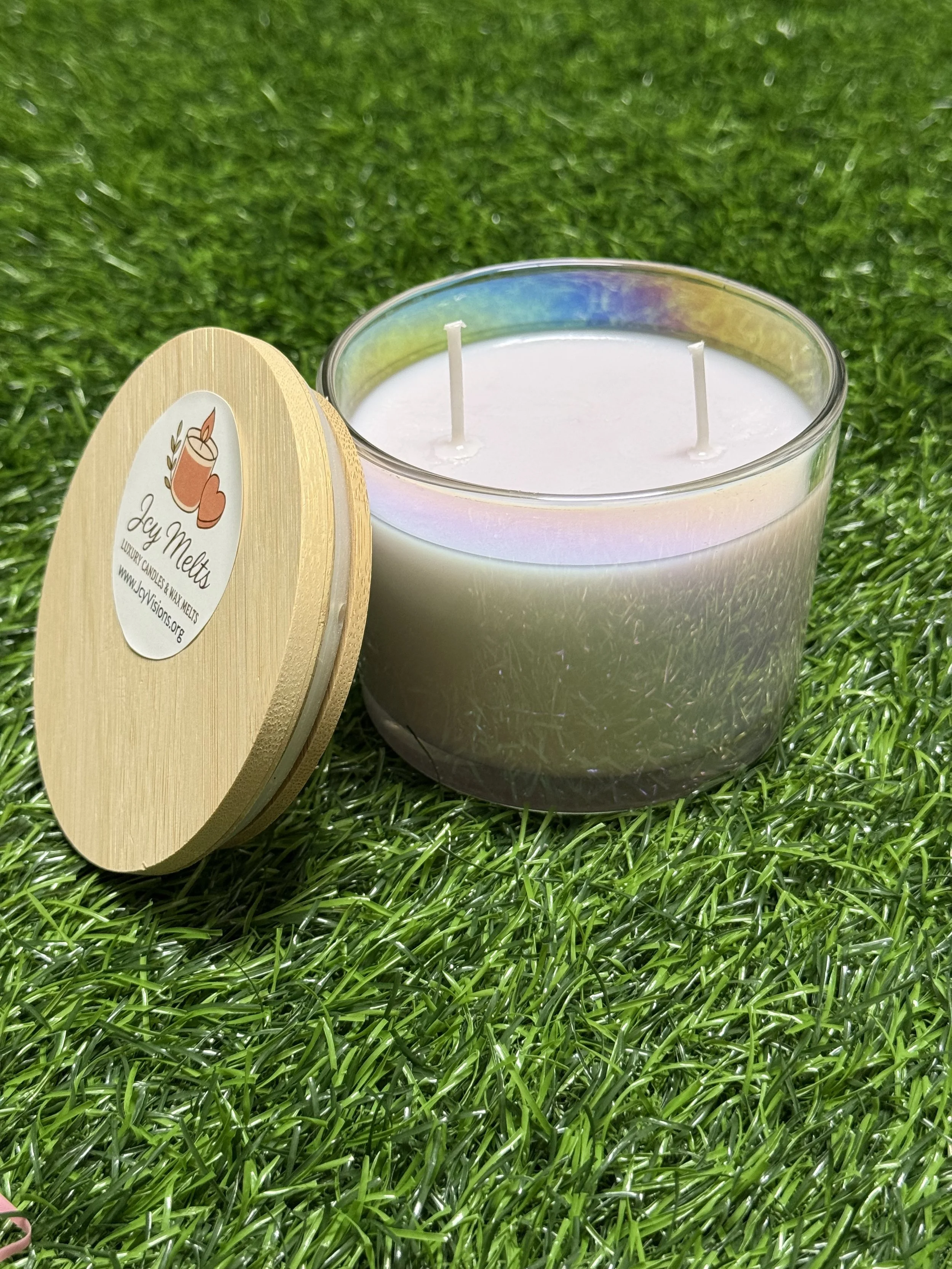 1000 Wishes Minimalist 2 Wick Glassy Candle 14oz