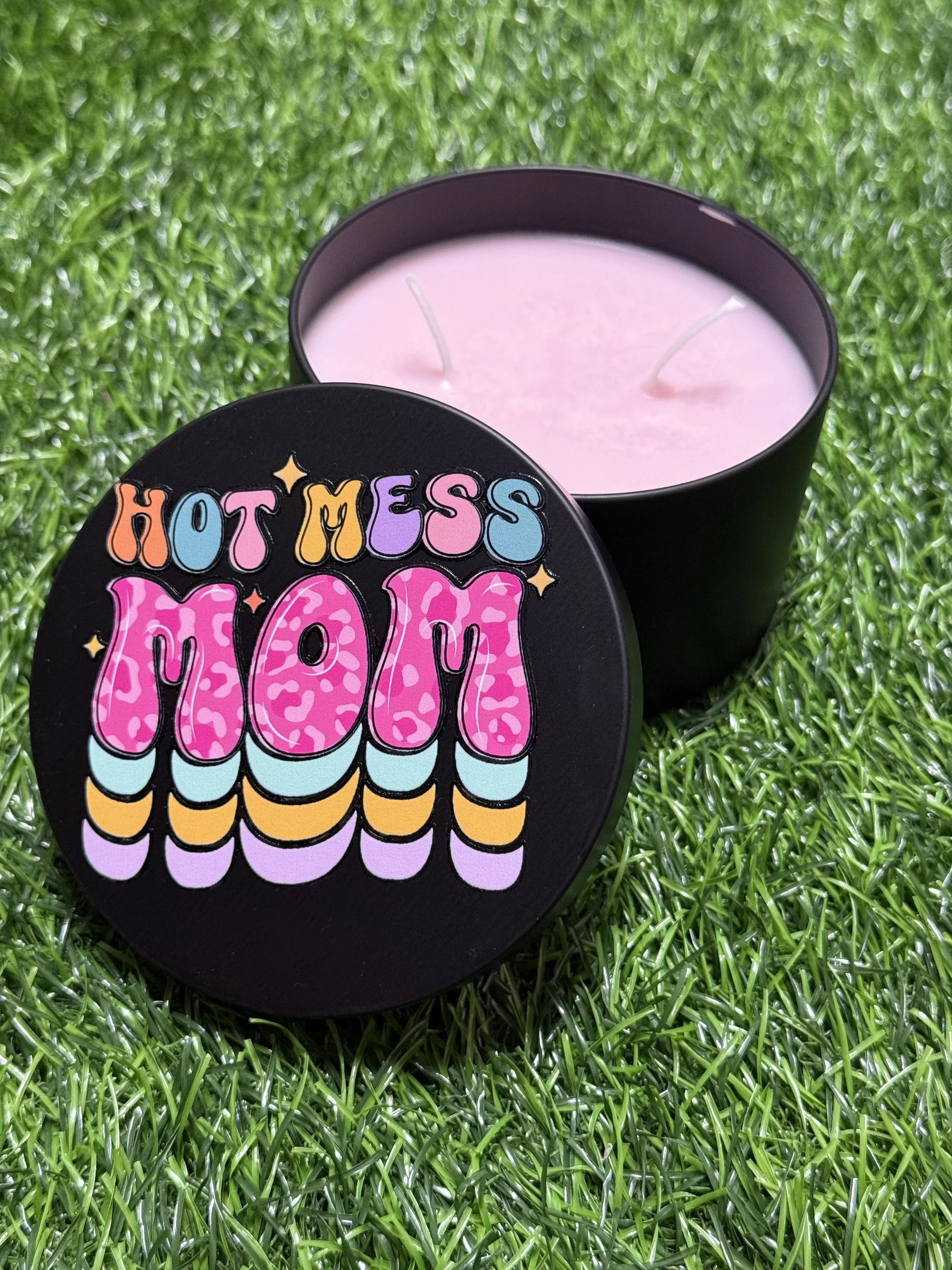 Beautiful Day Hot Mess Mom 2 Wick Candle Tin 14oz