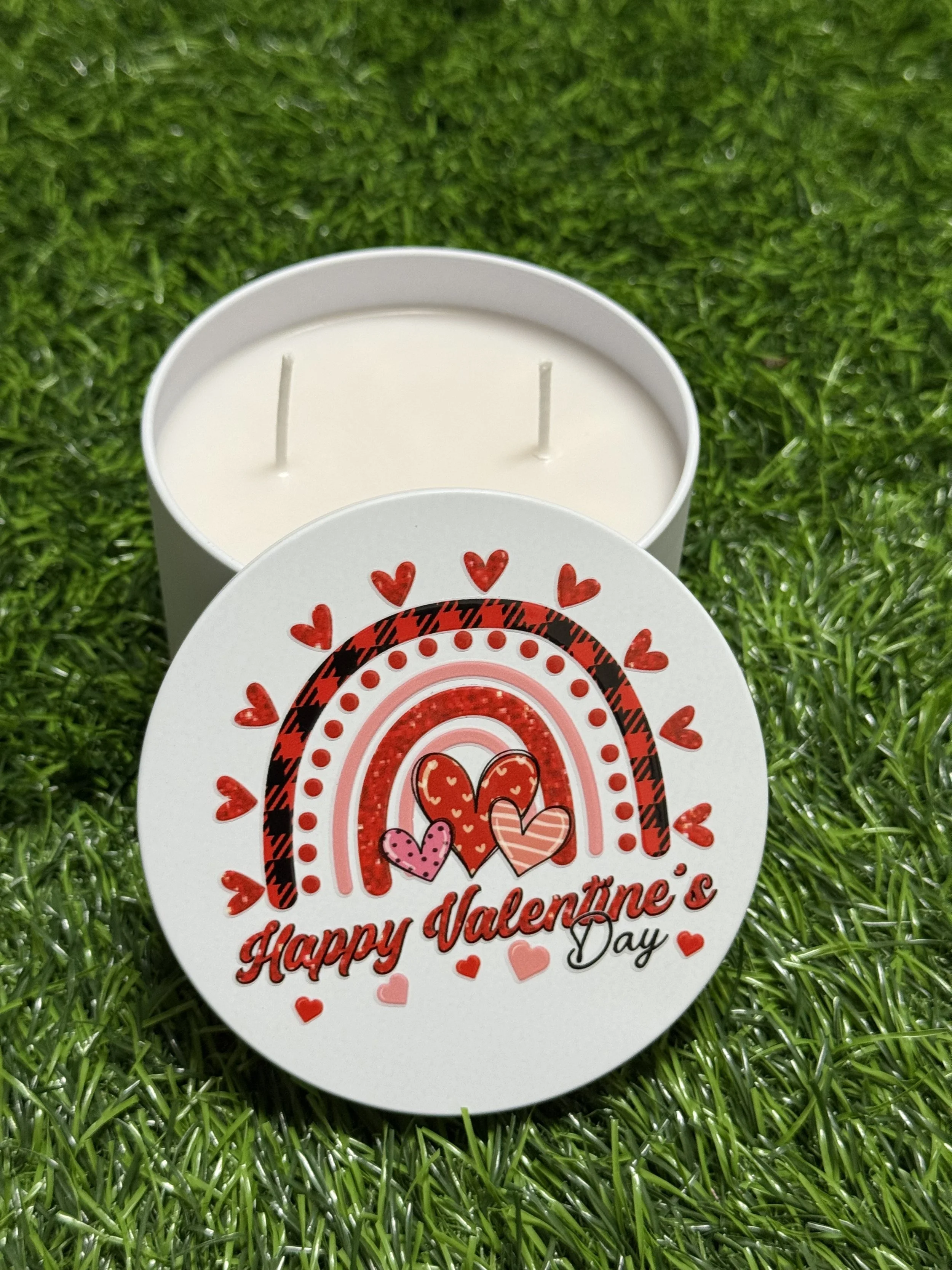1000 Wishes Happy Valentines Day 2 Wick Candle Tin 14oz