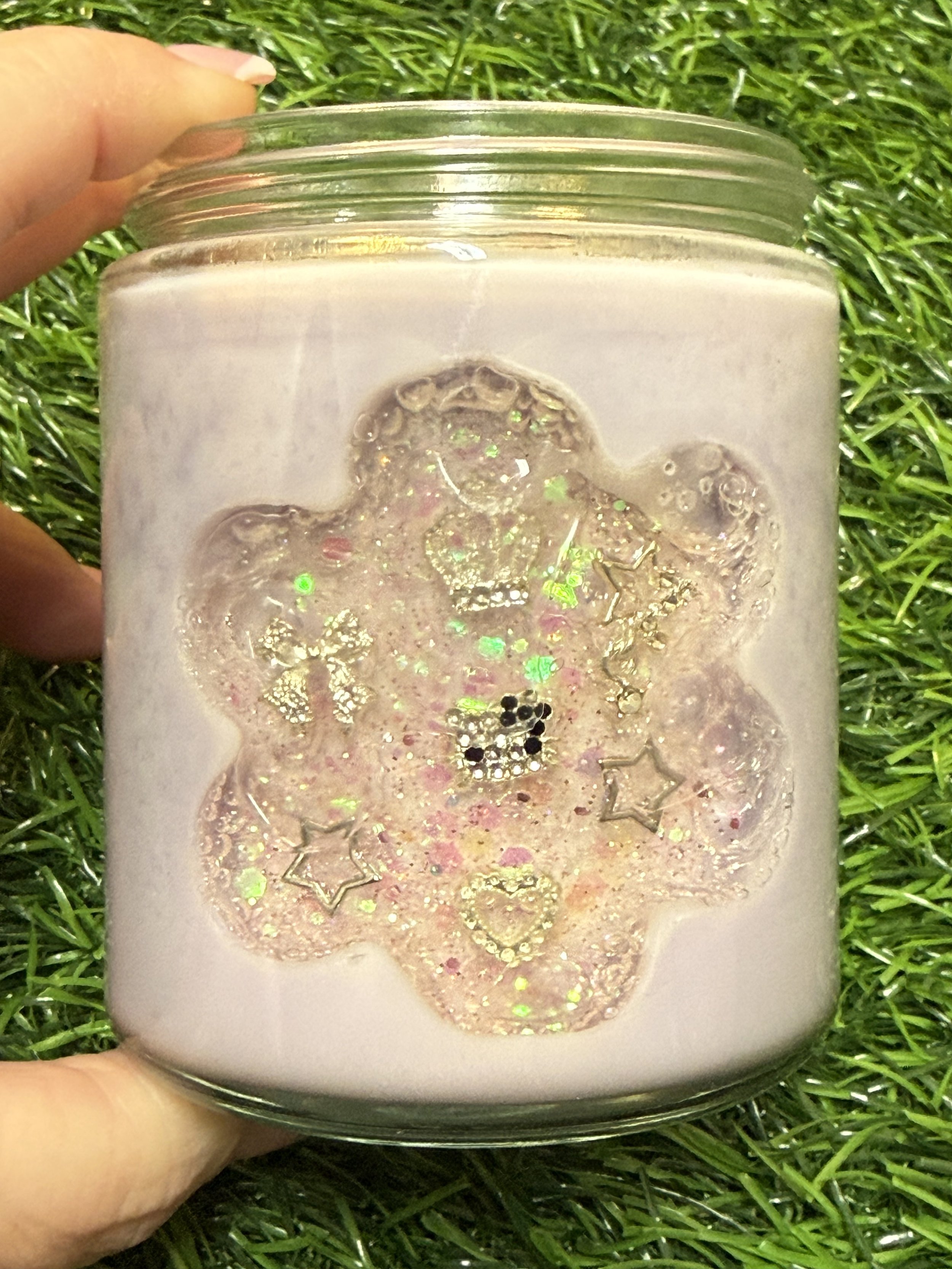 Hello Kitty Strawberry Shortcake Custom Glassy 1 Wick Candle 8oz