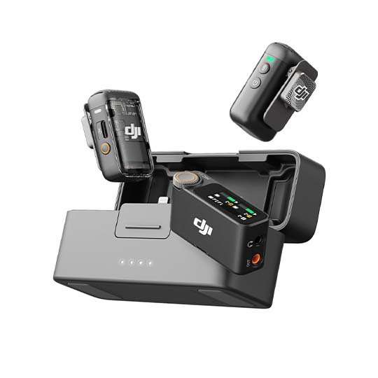 DJI Mic 2 Wireless System - Crystal Clear Audio for Interviews and Content Creation
