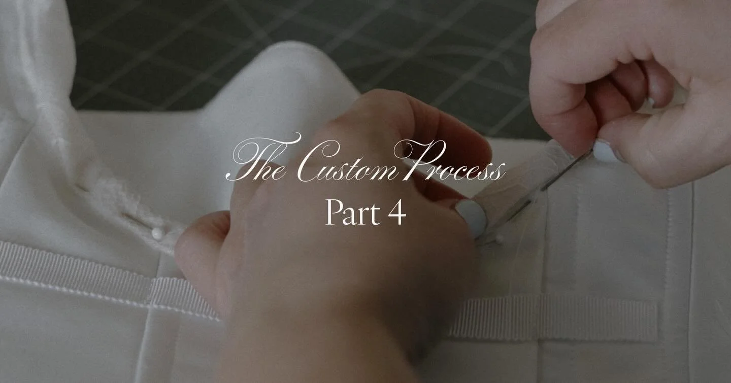 Part IV: The First Fitting in the Real Dress

This is the moment we&rsquo;ve been waiting for.

After months of communication, gathering inspiration, sketching designs, selecting fabrics, refining details, and fitting mockups, Liz finally stepped int