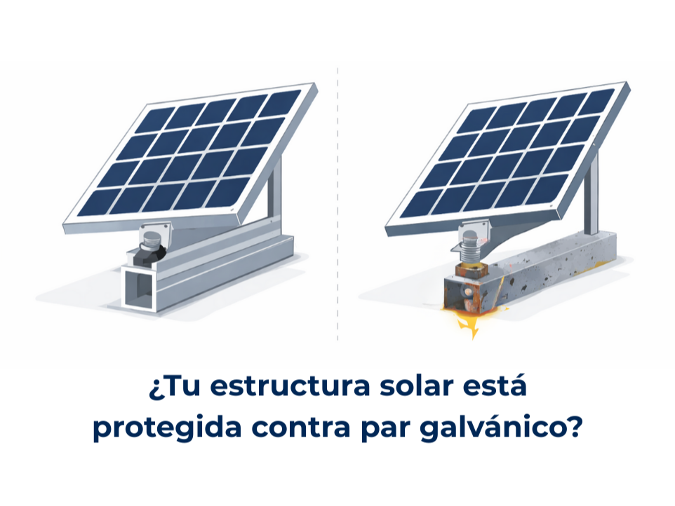 🔩⚡ El par galvánico: un detalle invisible que puede afectar tu instalación solar