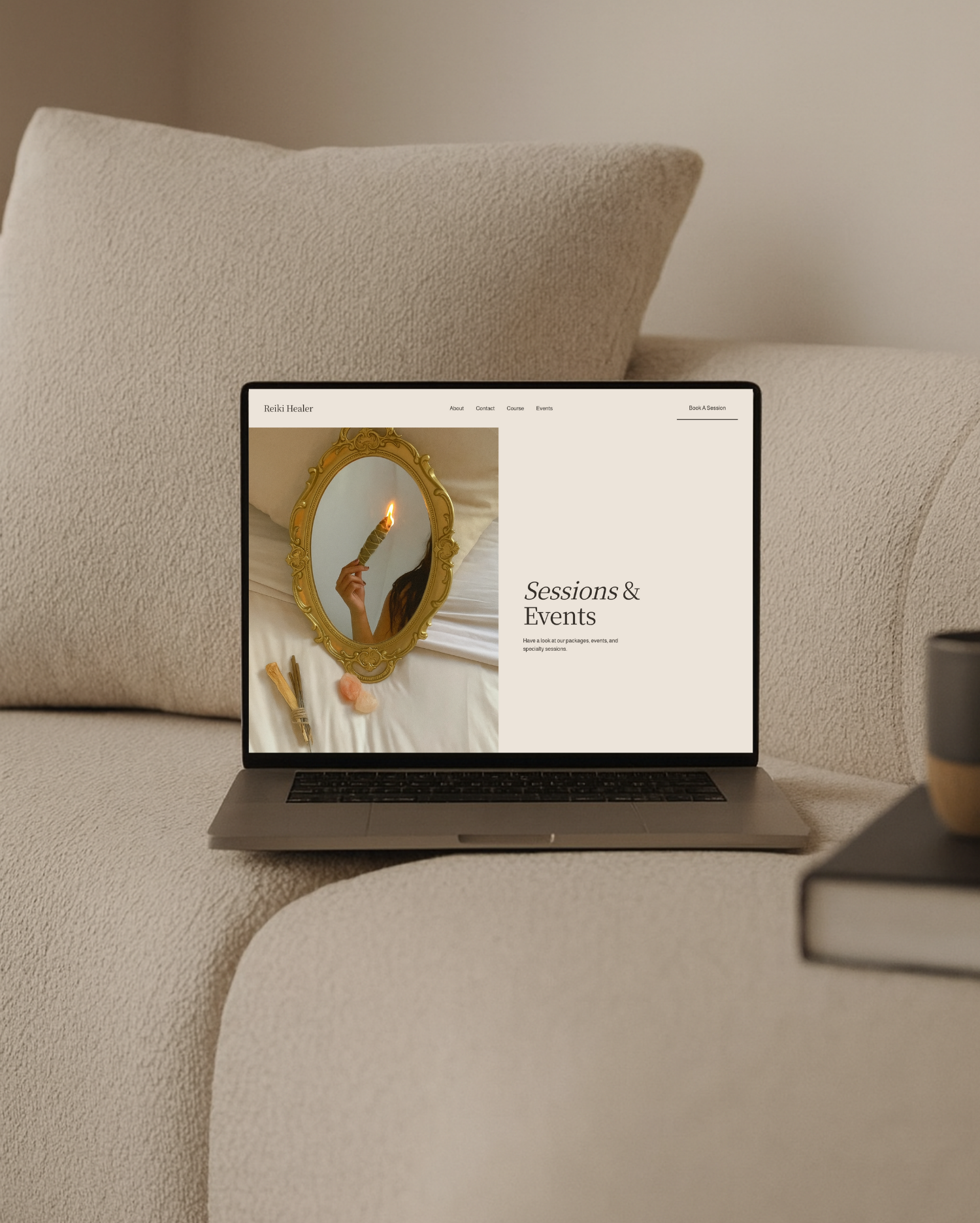Reiki Squarespace Template