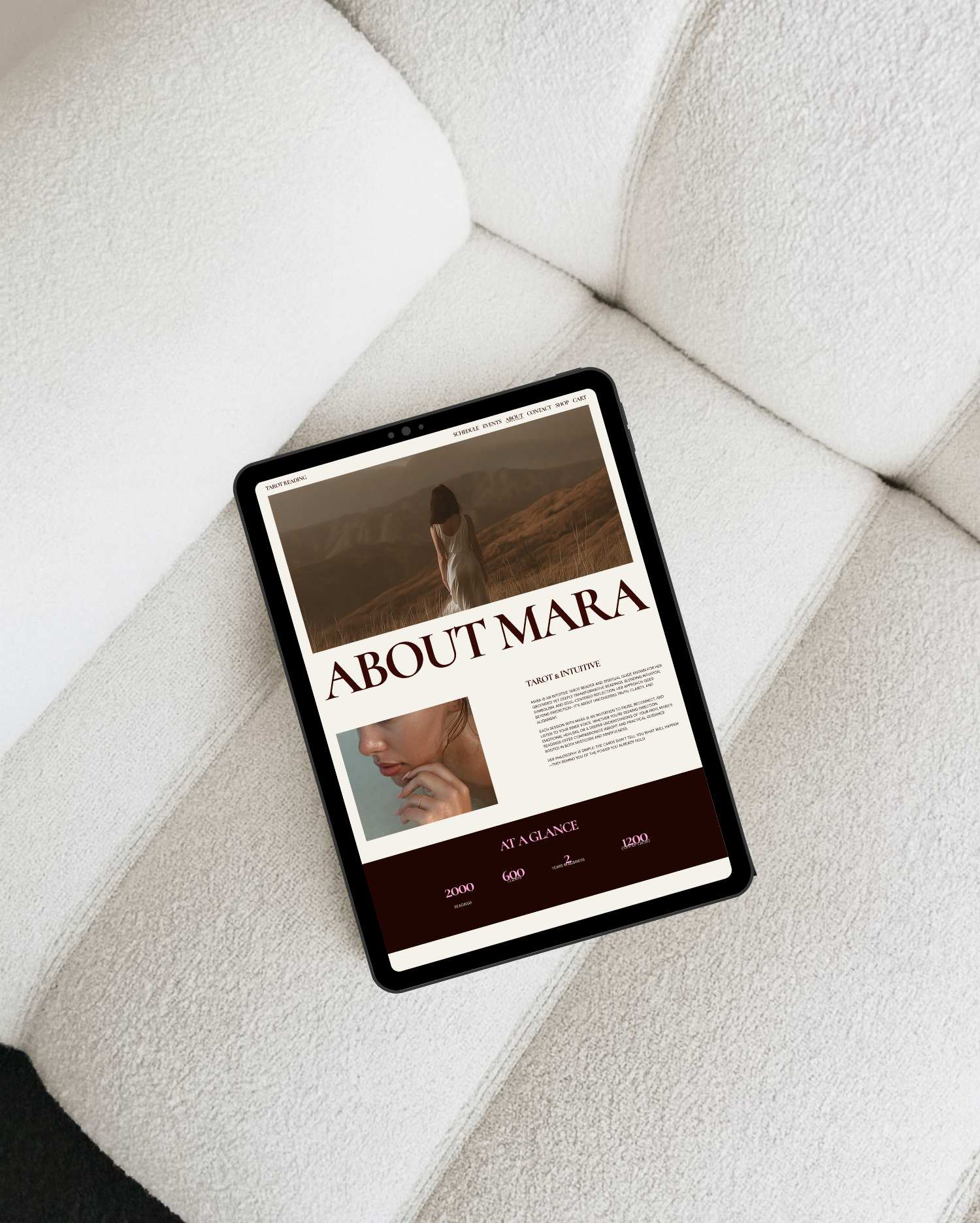 Tarot Squarespace Template