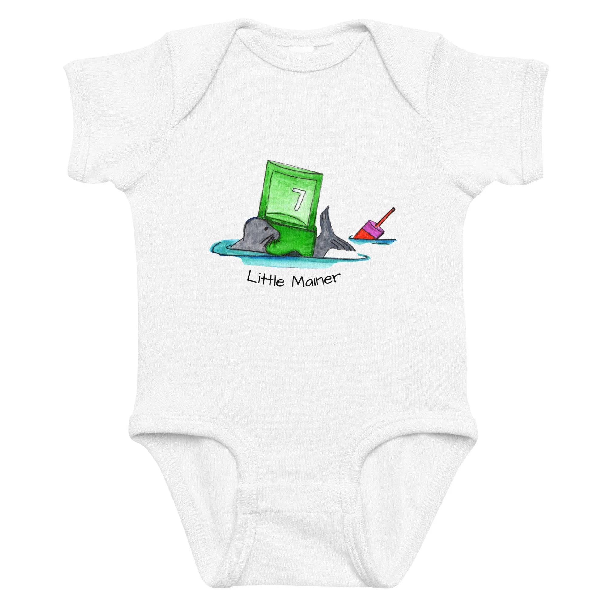 Little Mainer Seal & Bee Infant/Baby onesie