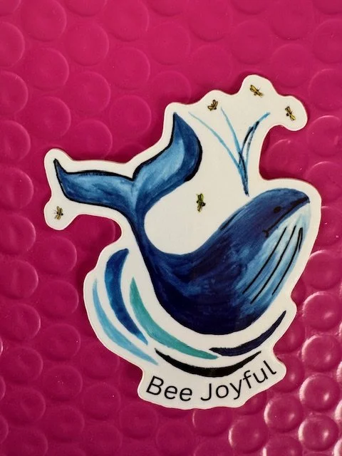 The Salty Bee Whale Sticker.jpeg