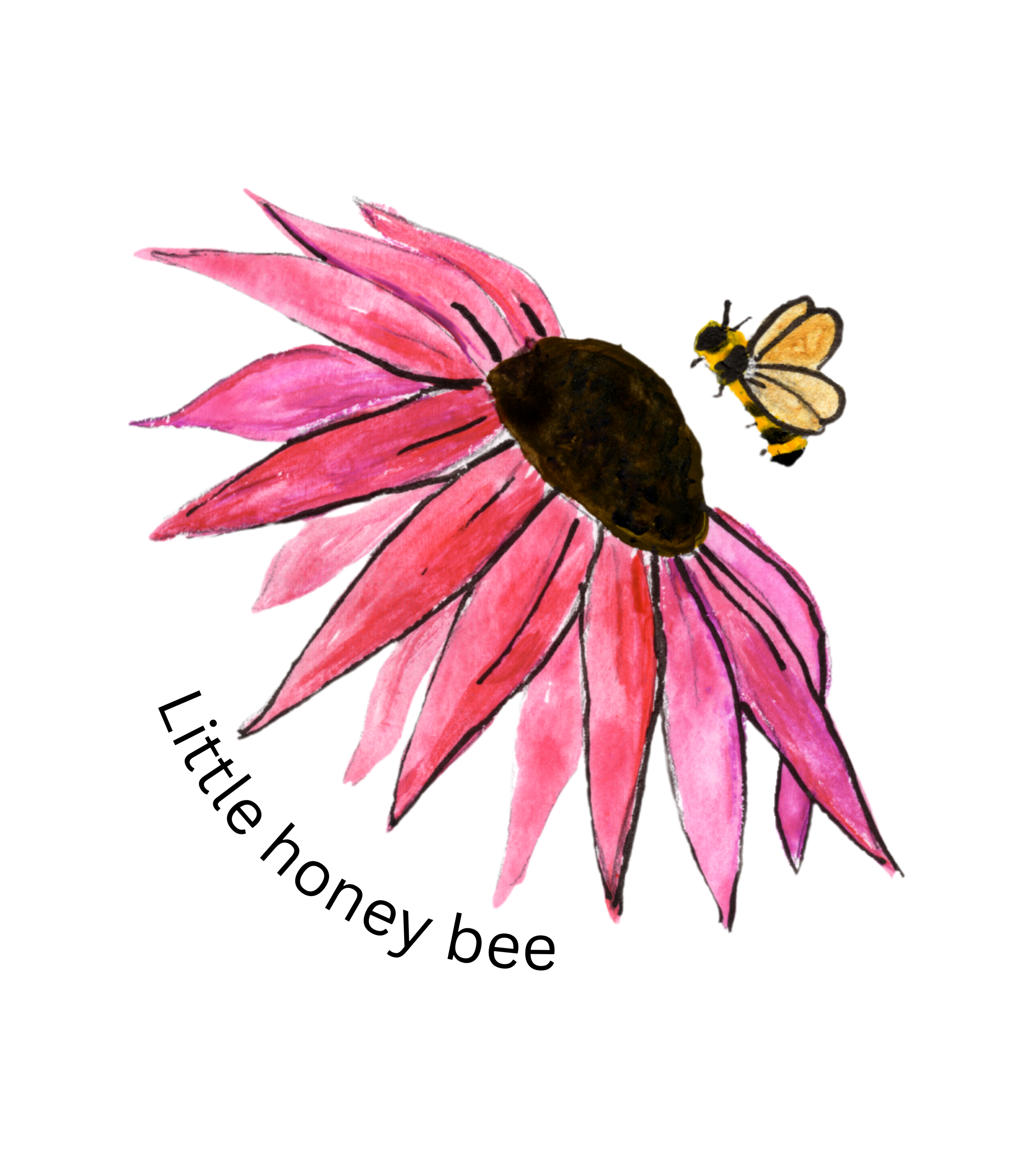 Little honey bee Flower & Bee with text.png