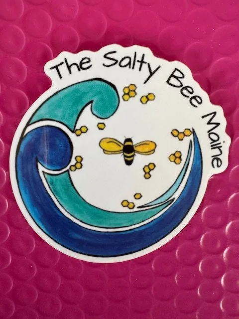 The Salty Bee Wave Sticker.jpeg