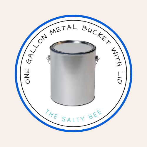 1 Gallon Metal Bucket with Lid