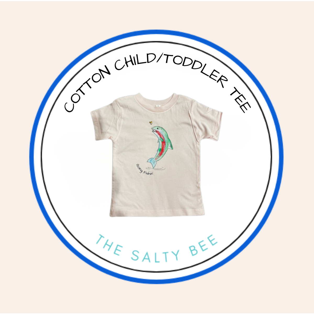 Going Fishin' Trout & Bee Toddler jersey t-shirt