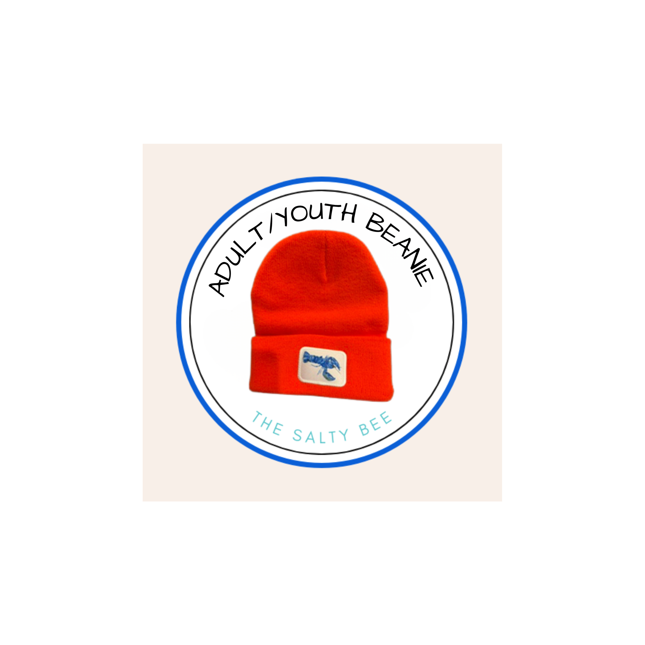 blaze orange beanie with blue lobster 4x4 in canva.png