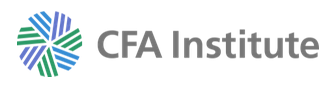 CFA Institute logo with circular green and blue geometric design and 'CFA Institute' text