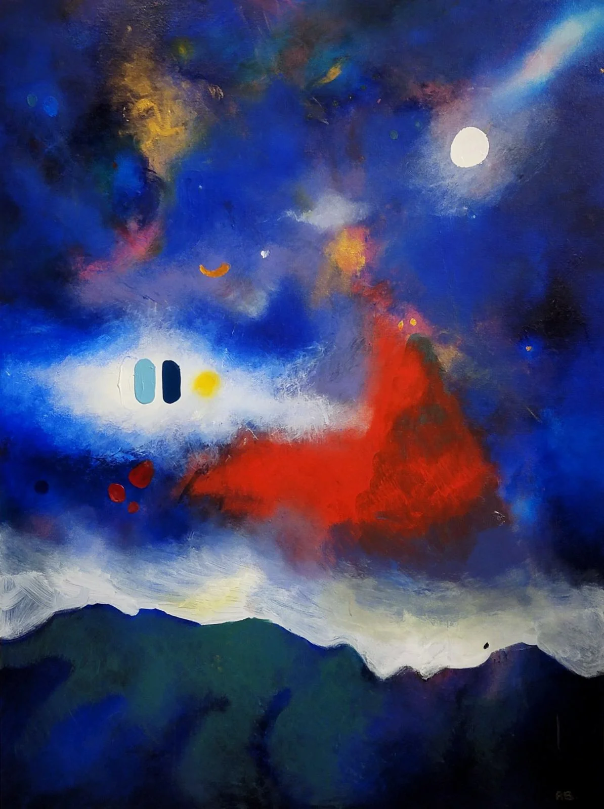 Above The Mountains - 120x90 Mixed Media on Canvas 2025