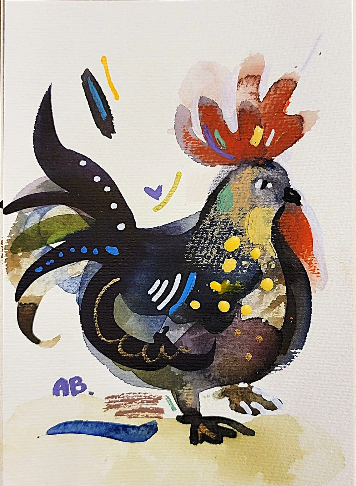 Transformation Of A Rooster Into The Dove
