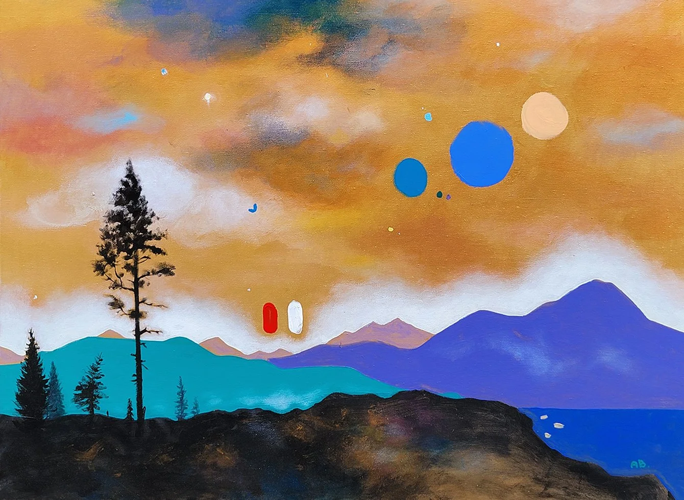 Silence. Treveler Of The Peaks - 60x80 Mixed Media on Canvas 2026 