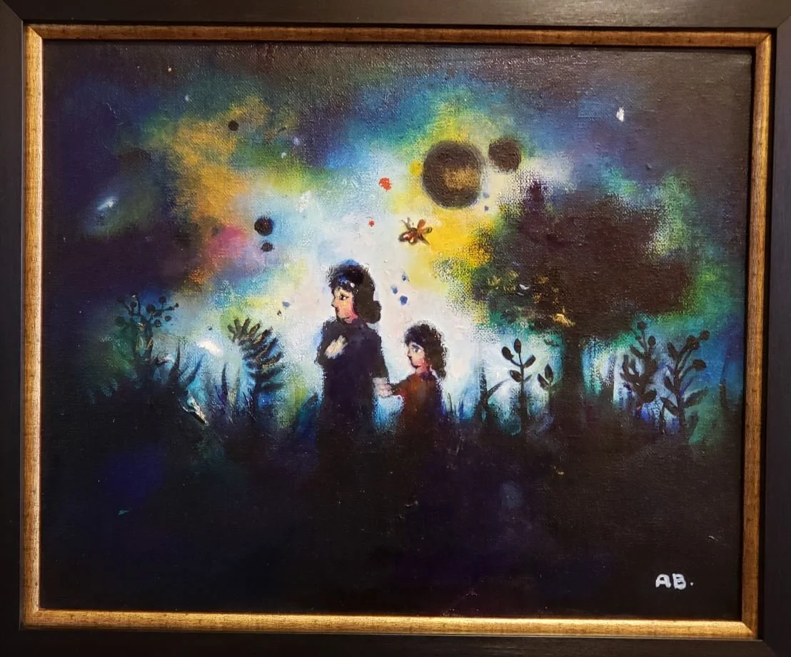 Refugees. The Voice - Mixed Media on Canvas 